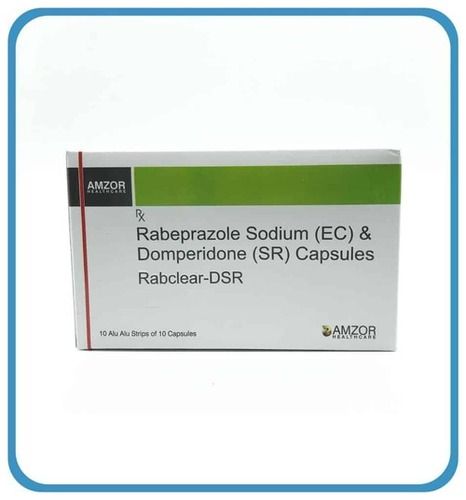 Rabclear-DSR Rabeprazole And Domperidone Capsules, 10x10 Alu Alu Strip