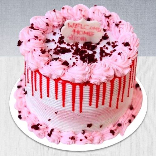 Rich Taste 100 Percent Pure Milk Sweet And Yummy Strawberry Flavour Cake