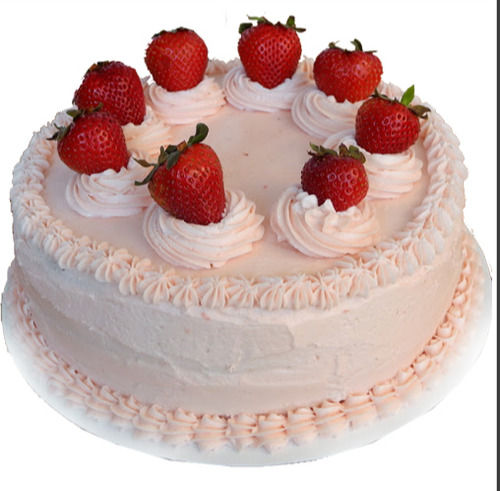 Rich Taste Creamy 100 Percent Pure Yummy And Sweet Strawberry Fresh Cream Cake