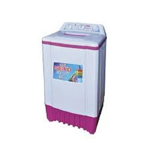 Ruggedly Constructed Less Power Consumption Pink And White Washing Machine