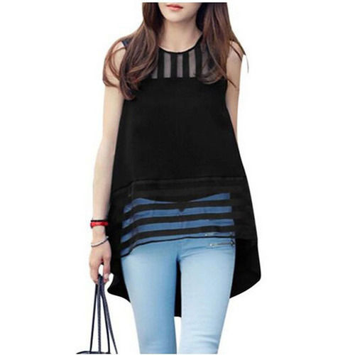 Simple Sleeveless Stylish Short Girls Top For Ladies 