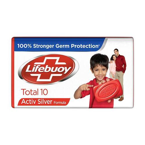 Red Total 10 Active Silver And 100 % Germ Protector Lifebuoy Soap 