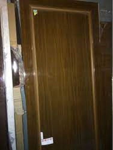 Weather Resistant Stylish Long Lasting And Durable Brown PVC Flush Door For Interior