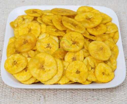 Yellow Banana Chips In Crunchy Taste, Fiber 32% And Potassium 52%