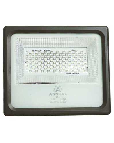 Grey 100W Slim Flood Light, 120 Degrees Beam Angle, Aluminium Body Material