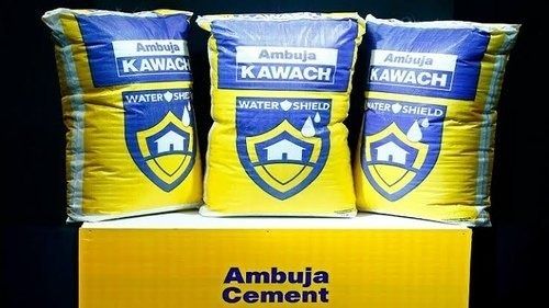 Grey Ambuja Kawach Water Shield Cement Powder For Construction Uses, Pack Of 40 Kg