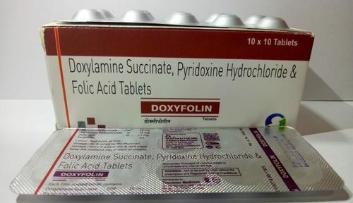 Doxyfolin 10X10 Folic Acid Tablets General Medicines