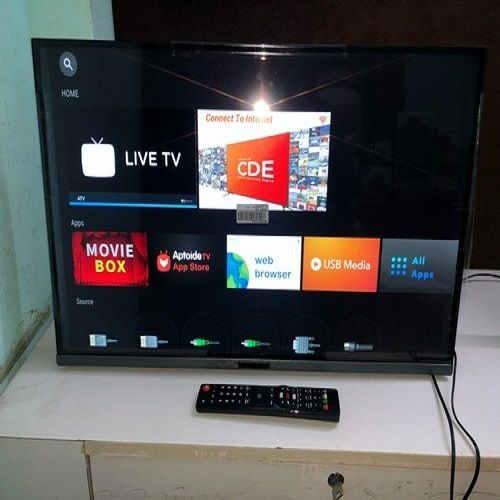 काला 4K रेडी वॉल माउंट 32 स्मार्ट फ़्रेमलेस LED TV, वारंटी: 1 वर्ष