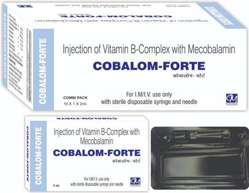  मीकोबालामिन के साथ विटामिन बी कॉम्प्लेक्स का इंजेक्शन, 2 मिली एम्प स्टैंडर्ड मेडिसिन ग्रेड 