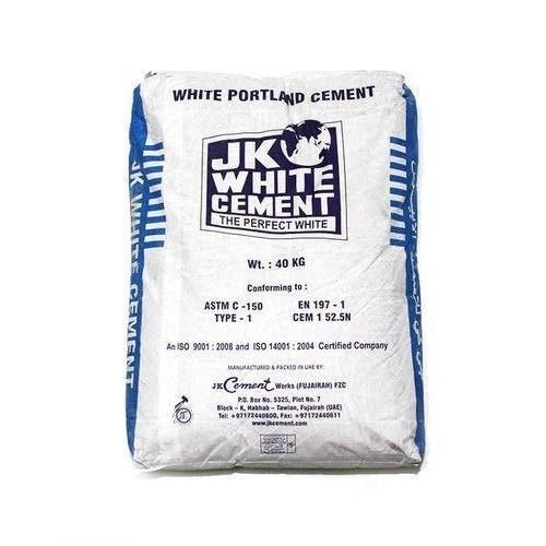 Grey Jk White Portland Cement Powder For Construction Uses, Pack Of 40 Kg