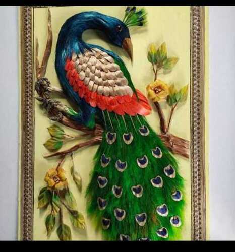 Peacock Glass Painting at best price in Nagpur by Jai Art & Craft