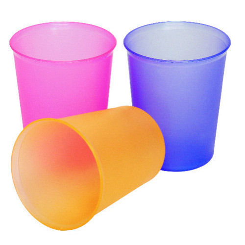  घरेलू उपयोग के लिए गोल आकार और बहु रंग का मजबूत प्लास्टिक ग्लास हल्का वजन 
