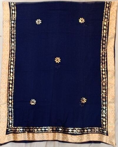 Washable Long Silver And Black Printed Pattern Chiffon Fancy Dupatta