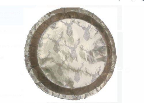 Brown 10-12 Inch Eco Friendly Round Disposable Paper Plates For Events And Party Supplies