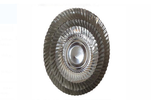 100% Eco Friendly Silver Round Disposable Paper Plates For Events And Party Supplies Application: Wedding