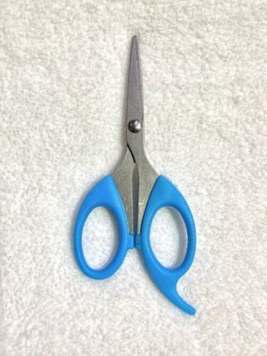 Steel 4.5 Inch Blue Scissor With Plastic Handle For Cutting Paper