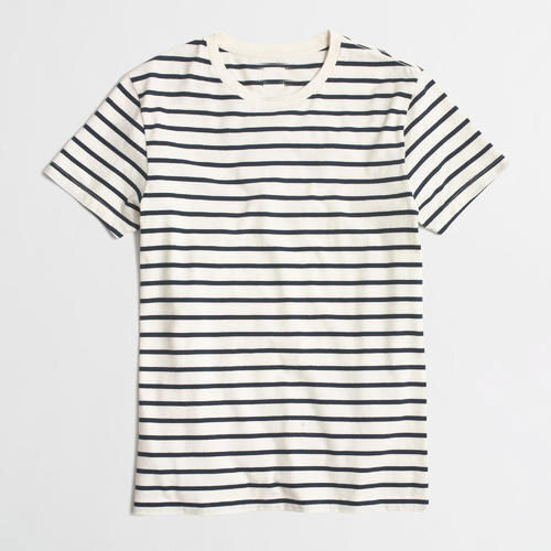 White And Black Color Striped Round Neck Half Sleeve Cotton T Shirts For Men Gender: Male