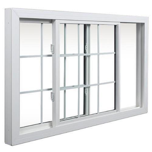 Aluminum Silver Power Coated Aluminium French Sliding Window