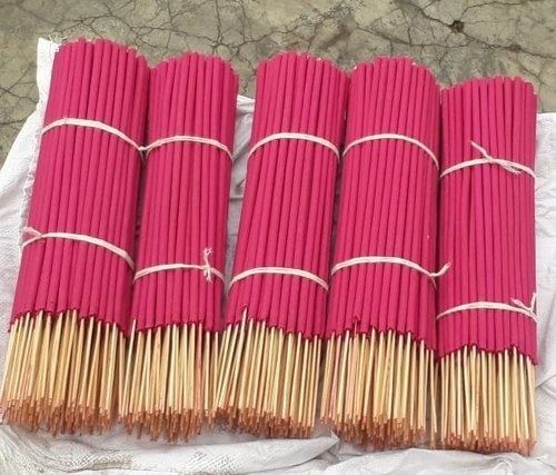 Eco-Friendly, Non Toxic And Charcoal Free Round Bamboo Pink Agarbatti For Aromatic Burning Time: 2 Minutes