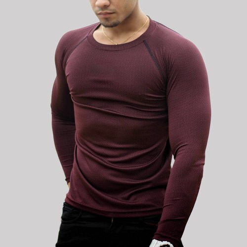 Full Sleeve Dry Fit Mens T-shirt For Regular And Casual Wear at