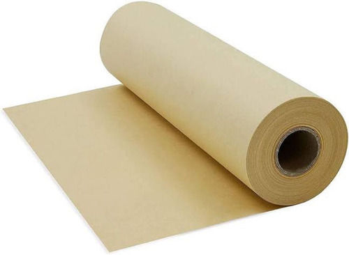 Iron Kraft Paper Roll For Packaging Usage, 50 Meter Roll Length, Brown Color