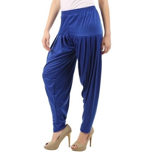 Blye Ladies Comfortable Blue Modern Fancy Indo Western Dhoti Salwar For Daily Wear