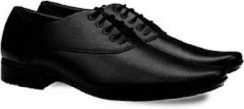 Light Weight Pointed Toe With Lace Up Black Leather Men Formal Shoes