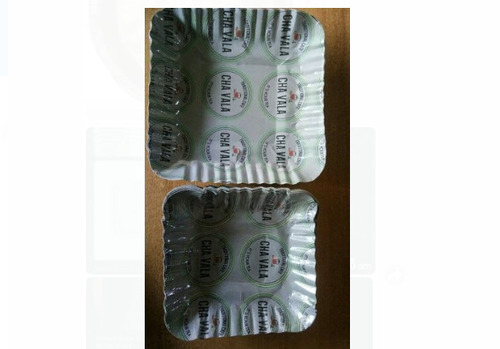 घटनाओं और पार्टी की आपूर्ति के लिए प्रकृति के अनुकूल व्हाइट स्क्वायर डिस्पोजेबल पेपर प्लेट्स