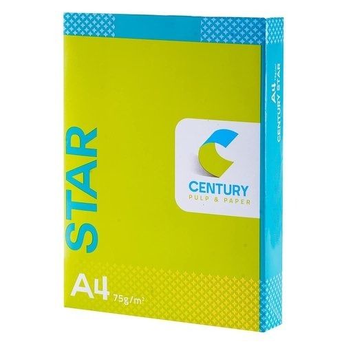 White Century Green Star 75gsm A4 Sized Xerox Paper With 500 Sheets Per Pack