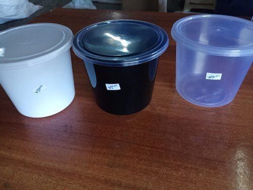 Eco Friendly And Scratch Resistant Round Plastic Food Container With 3 Different Colors Dimension(L*W*H): 8 X 12 Inch (In)