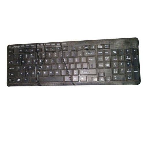 Heavy Duty And Highly Durable Scratch Resistant Black Computer Keyboard With Wire 