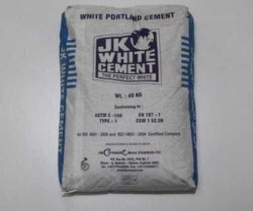 Low Maintenance Excellent Finish Reliable And Long Lasting Original Jk White Cement  Weight: 40  Kilograms (Kg)