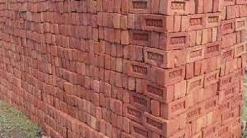 Solid Durable Resistant To Fire Rectangle Red Clay Bricks For Construction Purpose