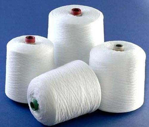 Eco-Friendly Strong And Long Lasting White Dyed Polyester Yarn For Multiple Use