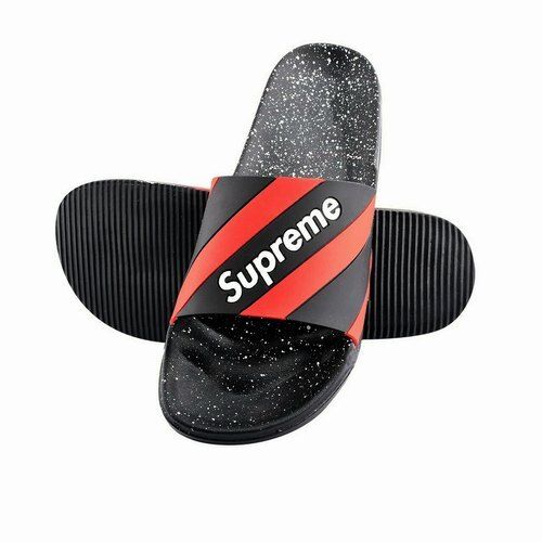 Rubber Supreme Black Red Colour Comfortable And Light Weight Flip