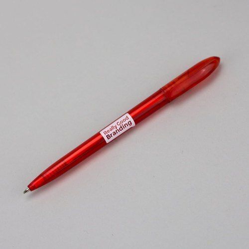 13 Inch Comfortable Strong Grip Student Friendly Smooth And Fast Writing Red Plastic Blue Ink Ball Pen