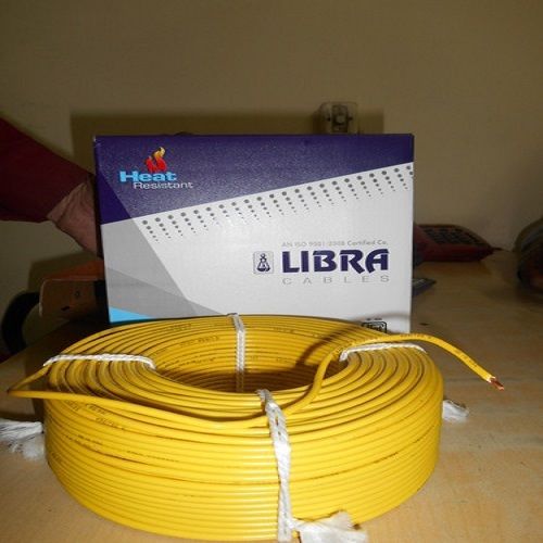 Flexible And Triple Layer Pvc Coating Yellow Libra Electric Copper Wire 