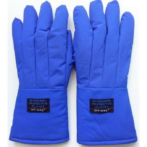 Nylon Good Quality And Flexible Comfortable Blue Color Full Finger Hand Gloves