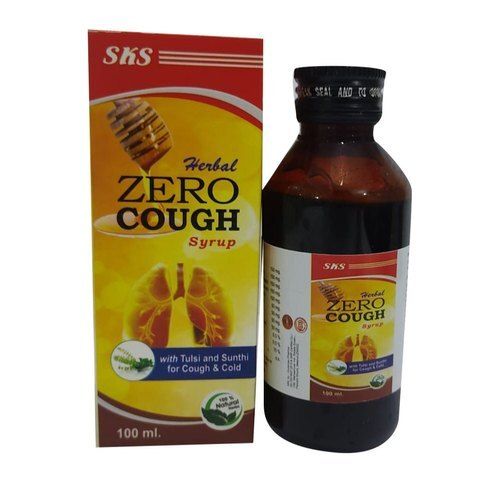 Herbal Zero Cough Syrup Pack Size 100 Ml 