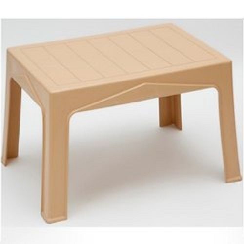 Cream Highly Durable Light Weight Heavy Duty Strong And Solid Rectangular Plastic Table