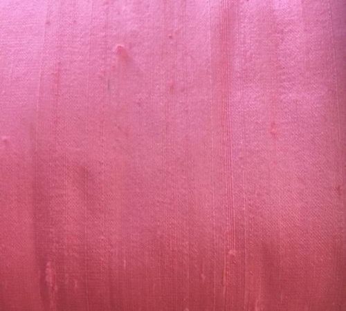 Plain Lightweight Smooth Comfortable Soft To Touch Dupion Raw Pink Silk Fabric