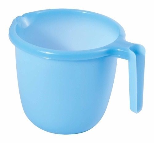 Pvc Long Lasting Durable And High Strength Blue Plastic Mug With Handle