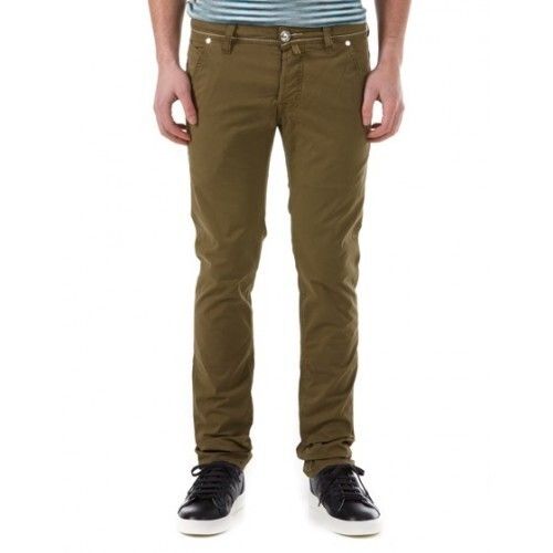 FLUIDIC Flat Trousers COTTON MENS CASUAL TROUSER COFFEE