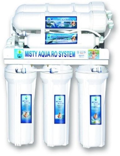 प्लास्टिक ऊर्जा कुशल और मल्टी स्टेज शुद्धिकरण प्रणाली घर के लिए मिस्टी एक्वा रो वाटर प्यूरीफायर