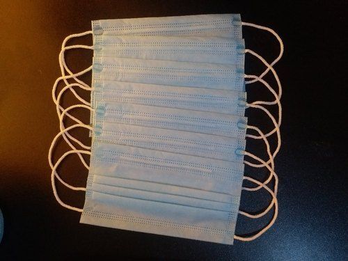 3 Ply Disposable Surgical Mask, With Nose Pin And Stitched Ear Loop