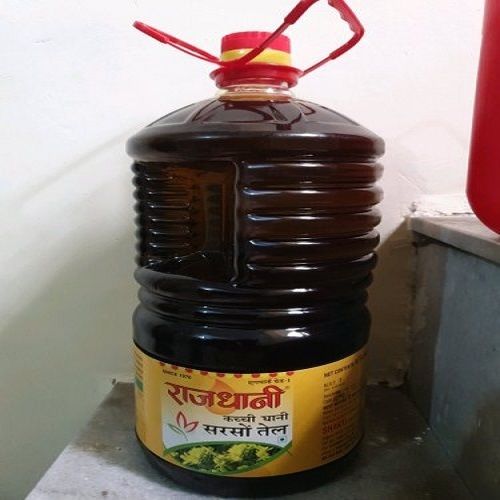 Chemical And Preservatives Free Rajdhani Kachi Ghani Mustard Oil For Cooking