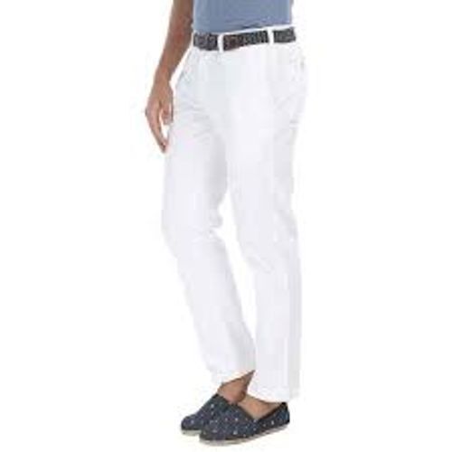 LeeMount Casual Wear Men Slim Fit Cream Cotton Trousers Size 2840 Inch
