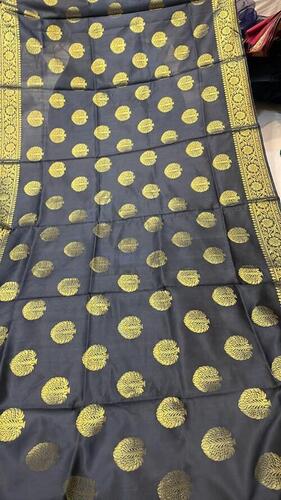 Comfortable Lightweight And Breathable Chanderi Print Cotton Silk Traditional Saree