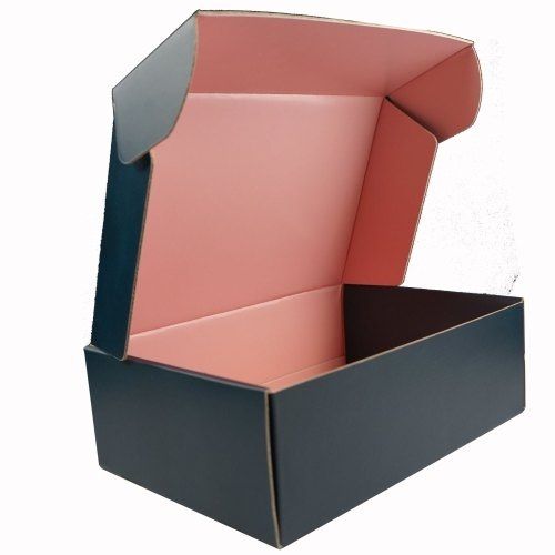 Red Eco Friendly Lightweight Durable Recyclable Black Color Paper Box