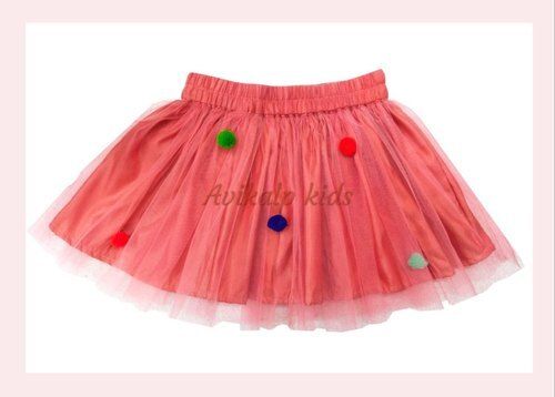 Fashionable And Comfortable Kids Pom Pom Skirt  Age Group: 0-3 Years